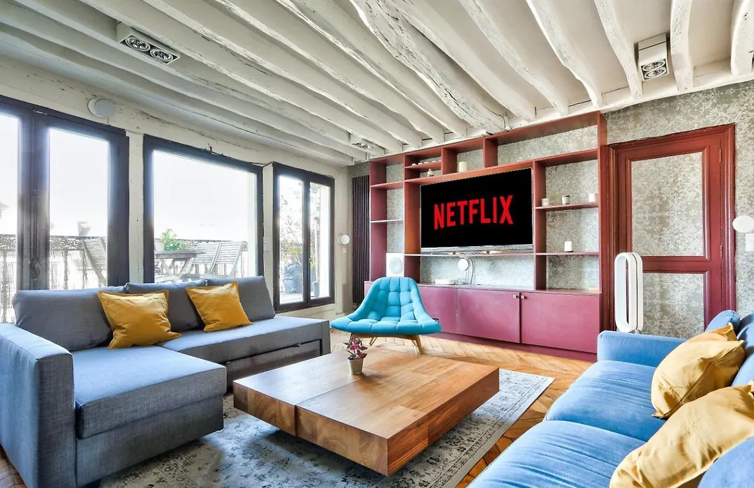 Le Marais Superb Apartment Terrace Paris Free Netflix-1