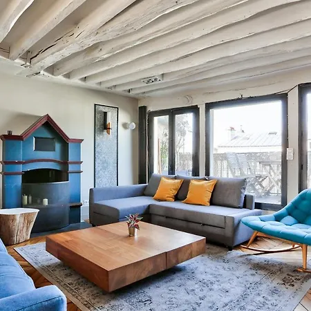 Le Marais Superb Apartment Terrace Paris Free Netflix-2